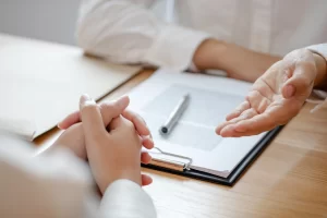 Gross Sexual Imposition Lawyer consulting their client